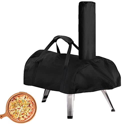 Pizzaofen Abdeckung für Ooni Karu 12, 420D Wasserdicht Abdeckhaube - Outdoor Pizzaofen-Grillabdeckung - Pizzaofen Zubehör für Ooni - Wasserdichte Schutzhülle für Pizza - Grill aus Stoff (karu12)