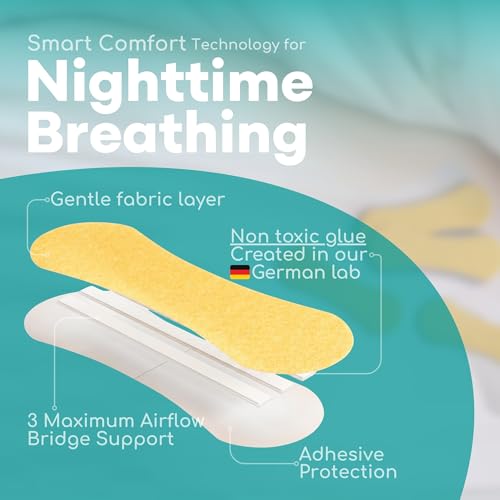 Medi Grade Nasal Strips, 50 Pack - Skin Tone - Single Use Nasal Dilator Strips, Opens Nasal Passages for Easier Nighttime Breathing - Helps Reduce Snoring - Nose Strips for Breathing, Breathable