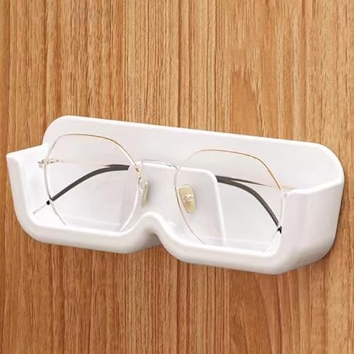Tewzafiya Soporte para vasos de pared, soporte para gafas, organizador de almacenamiento para gafas de casa, ahorro de espacio, organizador para dormitorio, sala de estudio - imagen 9