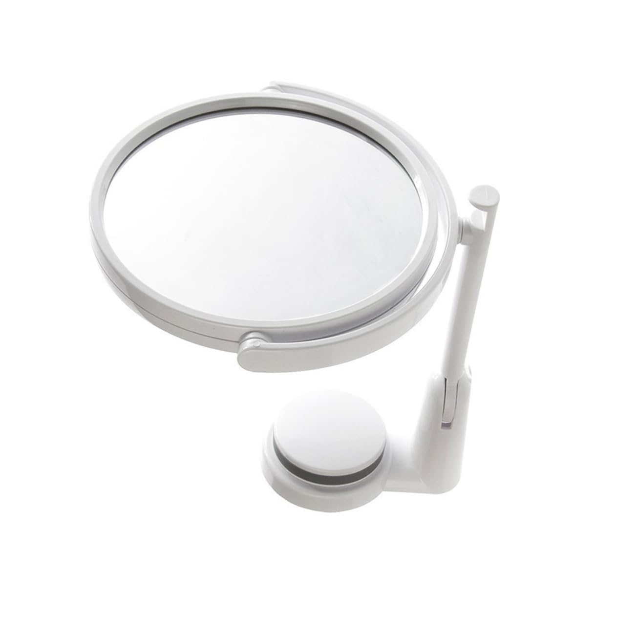 Miroir mural de maquillage pivotant double face sans perçage pour salle de bain