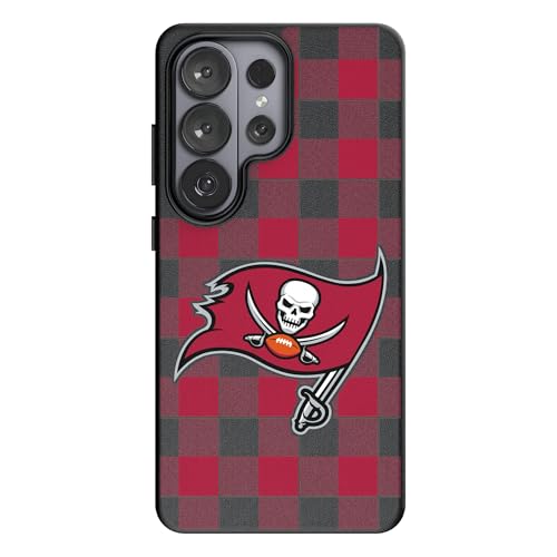 Keyscaper Tampa Bay Buccaneers Plaid Galaxy Magnetic Bump Case