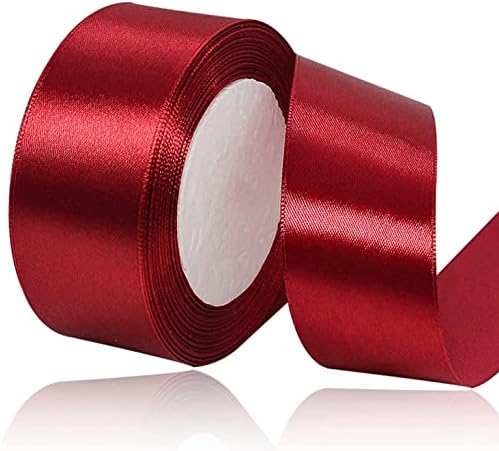 Royal Blue Satin Ribbon 25mm, 23 Meters Solid Colors Fabric Ribbon for Crafting, Gift Wrapping, Balloons, DIY Sewing Project, Hair Bows and Cake Decoration