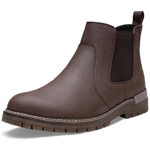 Jousen Men's Boots Casual Mens Slip On Boots Ankle Chelsea Boots for Men