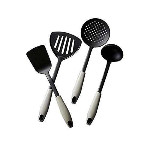 IUokLU Heat-Resistant Silicone Cooking Utensils Set - Non-Stick Spatula, Soup Spoon, and Shovel for Baking and Kitchen Tasks