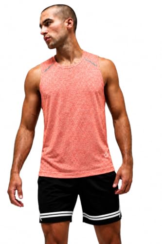 Image of TRUEREVO Men's Light Weight Dryfit Sports Tank Top Vest with Reflective Details for Running, Gym & Training
