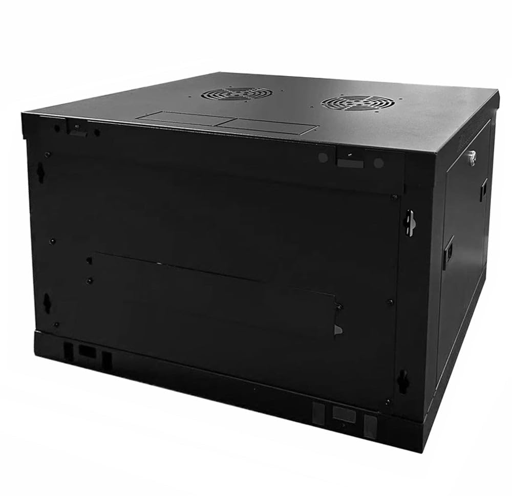 Techly Professional 620706 Armadio Rack 19" a Muro 20 unità Sezione Unica Prof. 600mm Nero Nero