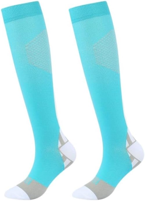 Color Blocked Leg Protection Pressure Socks Calf Aerobics Compression Sports