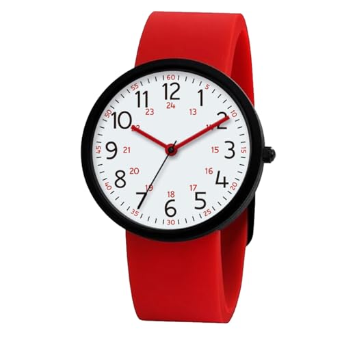 Montre de sport étanche NUOVO rouge et noire pour homme actif