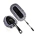Produktbild Bocotoer Duster Auto Staubwedel Staubwischer Bürste Teleskop Abnehmbar Außen und Innere Soft Microfiber Grau Packung mit 2 Stück