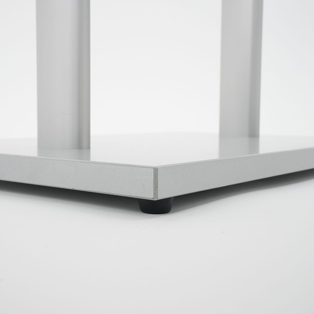 Danieli - Leggio Porta Menu A2 Orizzontale. Espositore da Terra con Cornici a Scatto in Alluminio Anodizzato Silver. Supporto da Pavimento con Base Rettangolare in MDF per Poster e Avvisi