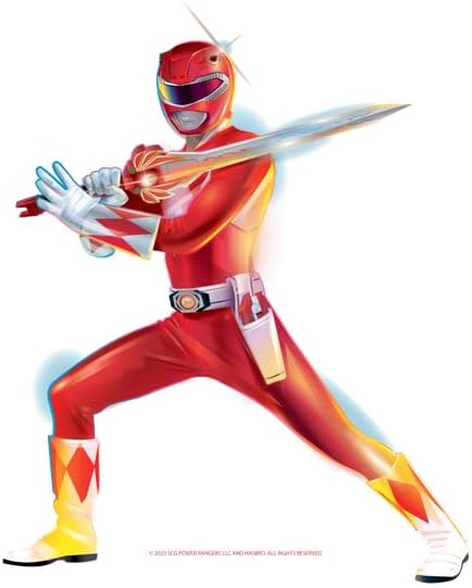 CafePress Power Rangers Red Ranger Pose Sticker Oval Bumper Sticker Car Decal