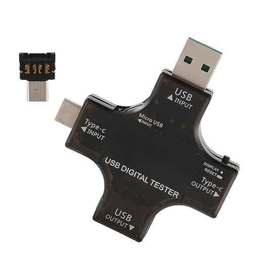 Multimètre numérique USB C 2 en 1 avec écran LCD couleur pour ampérage