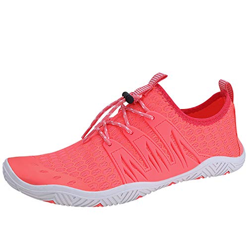 Image of MAYZERO Water Shoes Men Women Swim Surf Shoes Beach Pool Shoes Wide Toe Hiking Aqua Shoes Winter House Slippers
