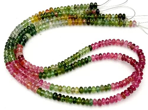 Tourmaline multicolore en perles lisses pour concevoir un bijou porteur d'histoire unique