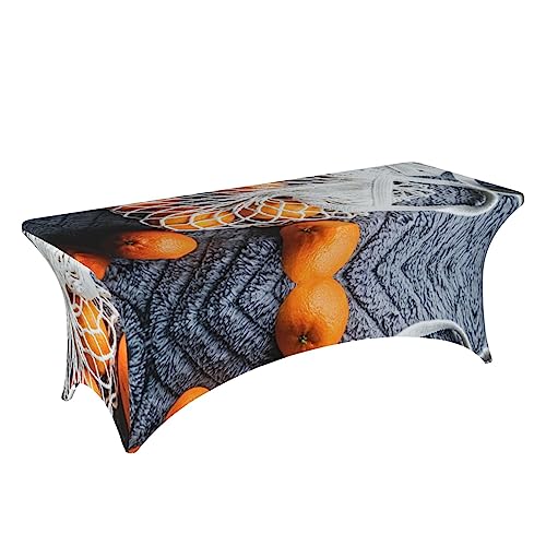 Nappe rectangulaire extensible universelle 1,8 m contre les plis, lavable en machine - 4