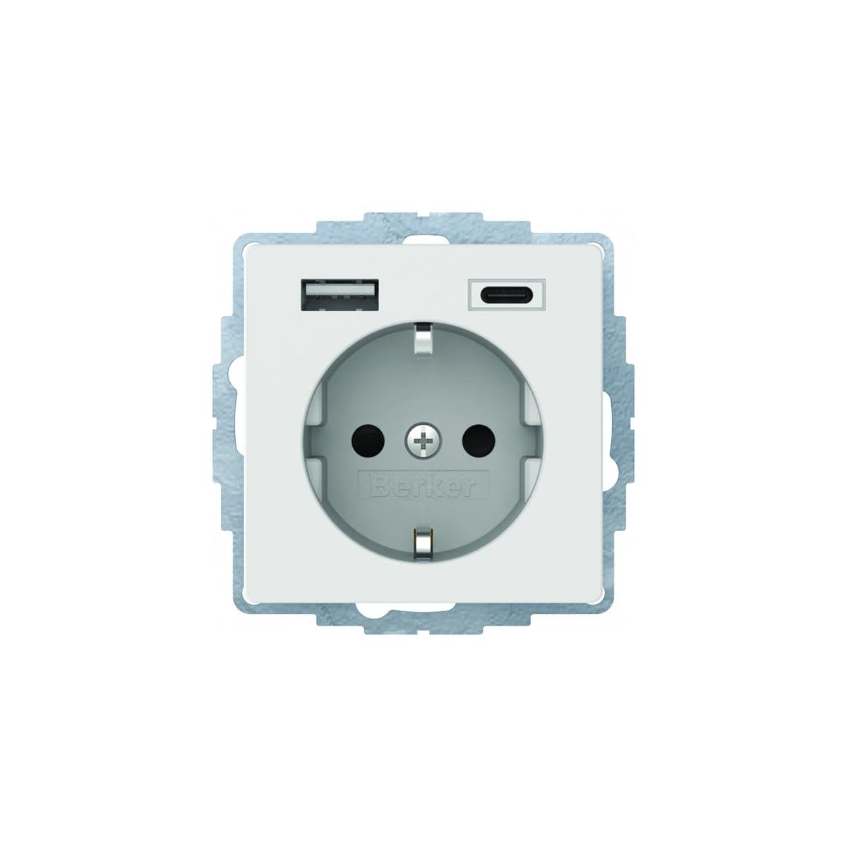 Toma SCHUKO USB A-C Hager 48046089 prise encastrable Q.x