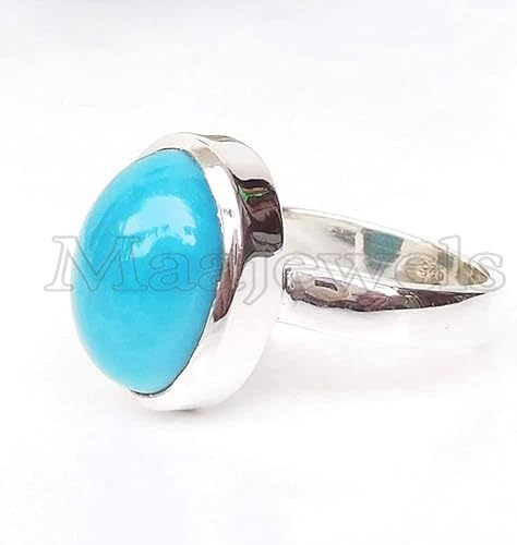 Miniatura 2 de Turquoise Gemstone Ring, 925 Sterling Silver Ring, Natural Arizona Turquoise Sleeping Ring, Arizona Turquoise Ring, Fashion Handmade Jewelry, Gift