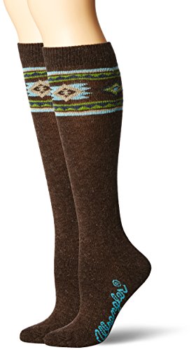 Chaussettes pour bottes Femme Wrangler en angora motif aztèque chaud lot de 2 paires