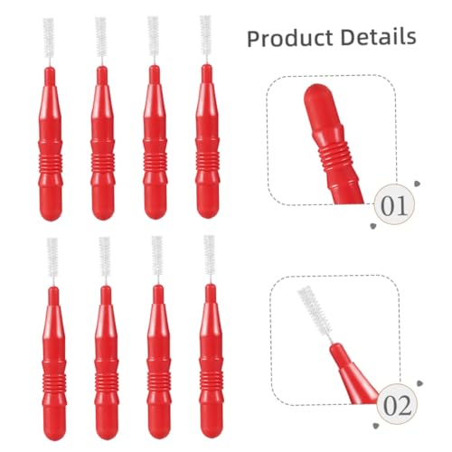 Anneome 50 Stück Interdentalbürsten Zahnpflegebürsten für Zahnzwischenräume Effektive Zahnreinigung Praktisches Mundpflege Frische Luft und Gesunde Zähne – Bild 8