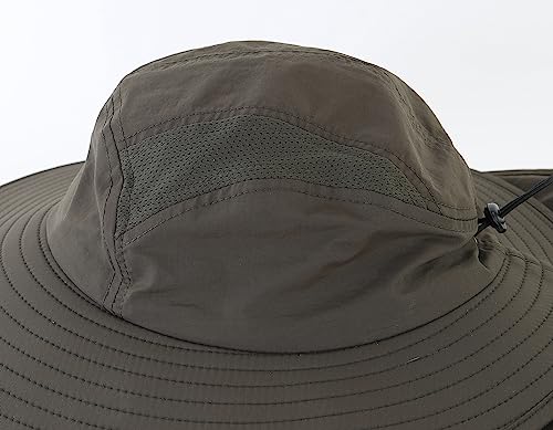 Image of Home Prefer UPF 50+ Mens Wide Brim Fishing Hat with Neck Flap Sun Hat for Men Women Sun Protection Cap