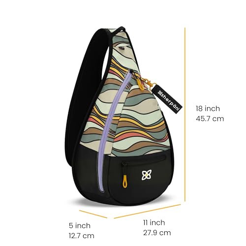 Sherpani Esprit, Sling Backpack, 10L Travel Bag, Women Shoulder Sling Purse, Crossbody Backpack, Travel Gifts, Pickleball Bag, RFID Protection, Fits 10 Inch Tablet (Ventura '73)3