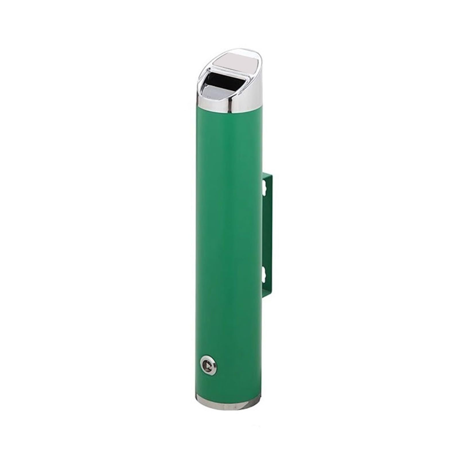 Stand ashtray Small Wall Mounted Cigarette Butt Disposer's Outdoor Stainless Steel Ash Pillar Pillar(Green)