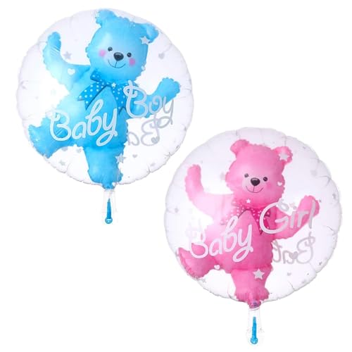 HDGSAFD 2 Pièces Ballons Ours Aluminium, Style Dessin Animé, Décoration Fête Enfants