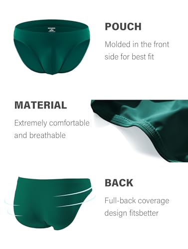 Arjen Kroos Men's Solid Briefs Underwear Pouch Triangle Panties Soft Low Rise Underpants3