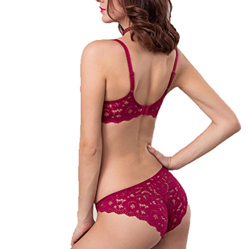 Bahucharaji Creation Women's Lace Push Up Underwired Solid Lingerie Set