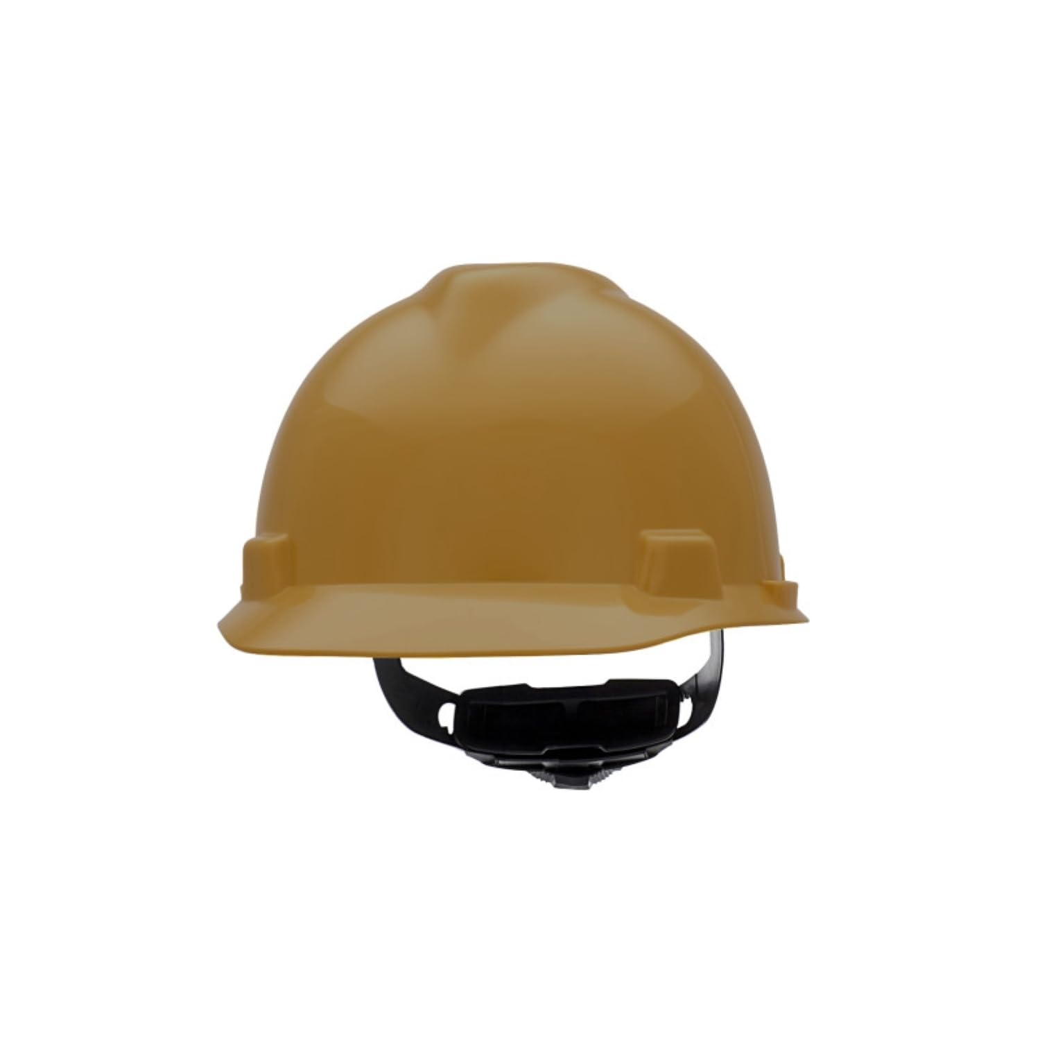 MSA 477482 V-Gard Cap Style Safety Hard Hat With Fas-Trac III Ratchet Suspension | Polyethylene Shell, Superior Impact Protection, Self Adjusting Crown-Straps - Large Size in White