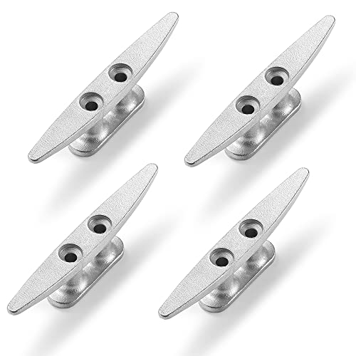 Zomchain Boat Cleat, 4 Inch 304 Stainless Steel Dock Cleat-Ideal For Marine, Deck, Nautical Decor (4 Pack) #TOP1