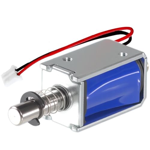 Rilfyzop Industrial Grade Open Frame Actuator Linear Miniature Push-Pull Rectangular Electromagnet,JF-0420B-12VDC,5mm,0.2 inches,2N