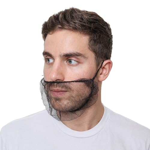 Disposable Honeycomb Nylon Beard Nets | Breathable, Durable | [BLACK | BROWN | WHITE | 18" | 21"]