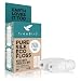 Biodegradable Dental Floss Refills 2-pack | For Refillable Glass Holder | Naturally Waxed With Candelilla Wax | 100% Compostable | Natural Silk Spools of 66 yds/60m | Eco-Friendly Zero Waste Oral Care