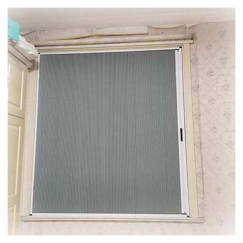 HDYZJQ Sliding Pleated Shades for Windows, Indoor Heat Insulation Blackout Cordless Honeycomb Blinds, Sealing Windows to Keep Them Warm in Winter, Customizable(WxH 46x64in/116x162cm)