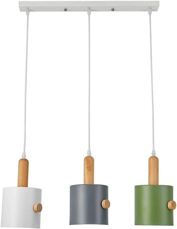 Lustre de luxe pour petite salle à manger et bar moderne avec suspension LED macaron