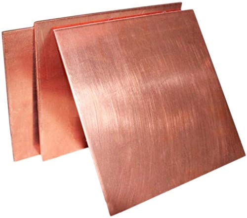 Feuille de laiton 99.9% plaque de cuivre métal de haute pureté 100x200mm rouleau de feuille métallique