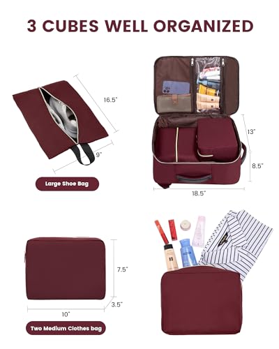 Mochila de Viaje LOVEVOOK 40L para Mujer Resistente al Agua miniatura 5