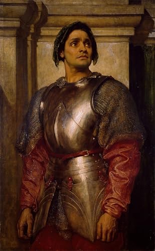 Pinturas famosas un condottiero póster decorativo para salones modernos y oficinas 60x90cm