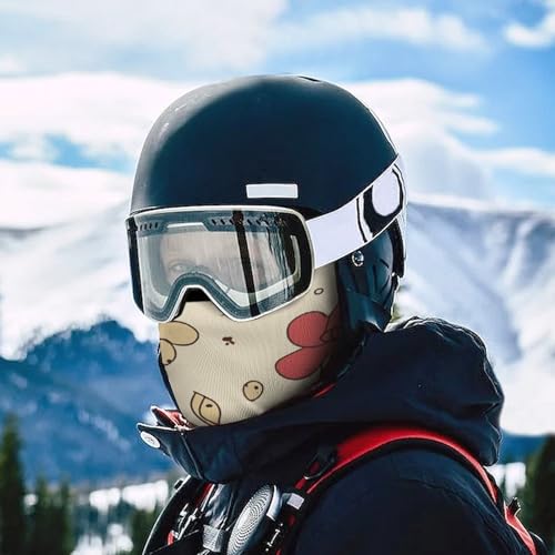 Balaclava con Estampado de Flores para Hombre y Mujer, Protección Solar, Transpirable, Máscara Completa para la Cabeza para Senderismo, Ciclismo, Correr, Conducción miniatura 5