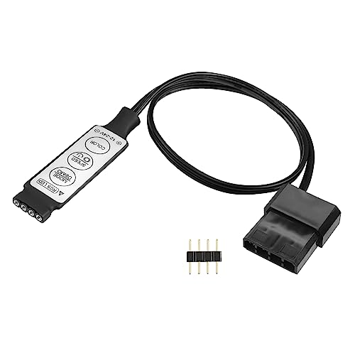 Image of YACSEJAO ARGB Controller Mini 5V-24V 4Pin ARGB LED Lighting 3 /4Pin RGB Controller 1FT LED RGB Light Strip Controller（IDE 4Pin Controller）