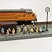 P8712 40pcs All Standing Pose Figures Assorted HO Scale Person Model Train Street People Desktop Decoration