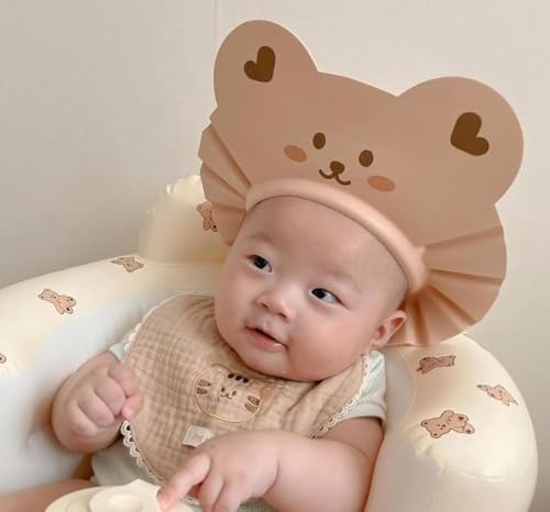 Image of Generic Bear-Shaped Shower Cap for baby (Yellow)