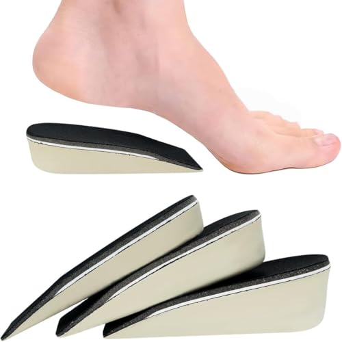Plantillas Elevadoras Taloneras Alzas Inserción, Espuma de la Memoria Respirable Altura Invisible Zapato Almohadillas Plantillas de zapatos, absorción de impactos, altura 2 cm 3 cm 4 cm (3cm)