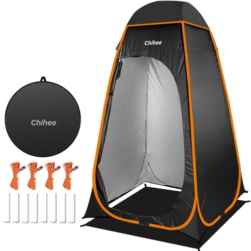 Chihee Tentes instantanées Pop-up Tente de Salle de Bain pour Le Camping L'abri extérieur d'abri privé Tente à Langer Portable 1 Room Instant Camp...