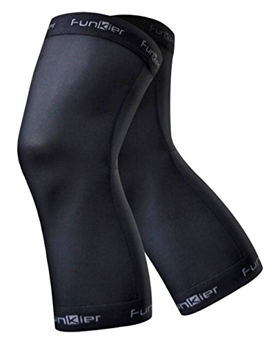 Genouillères d'hiver Funkier Thermal isolantes et anti-glisse pour le running homme