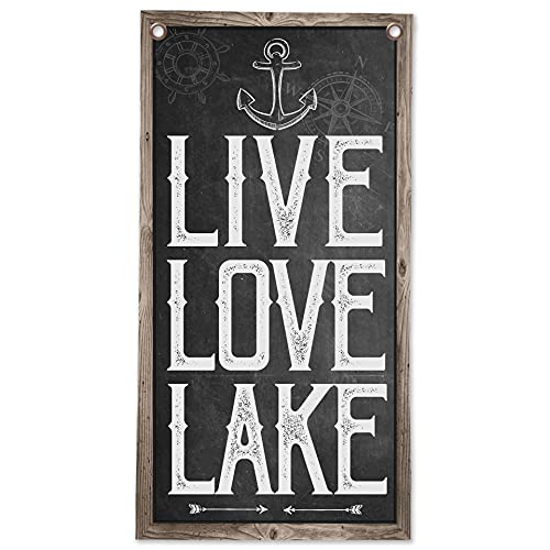 Live Love Lake Great Lake House Decor, Cabin and Lake
