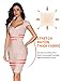 meilun Women's Bandage Dress Square Neck Bodycon Party Dress (XS, Beige)