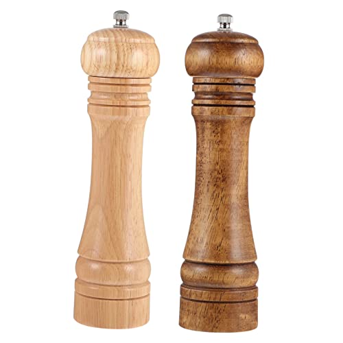 COLLBATH 2 Pcs Pepper Grinder Manual Pepper Battery Grinder Pepper for Grinders Bur Grinder for Coffee Kuerig Coffee Grinder Pepper Corns for Grinders Salt Pepper Masher Ceramic