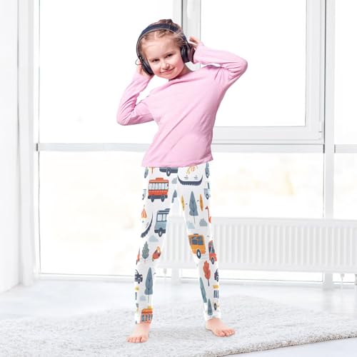 Toddler Girls Leggings Printed Yoga Pants Leggings Cars Flamingos for Kids4